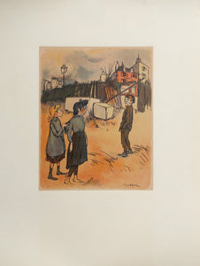 Outside for Le Rire Lithograph | Francisque Poulbot,{{product.type}}