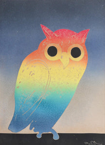 Owl Etching | Motoi Oi,{{product.type}}