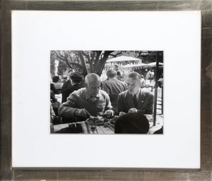 Pablo Picasso a Table avec Michel Leiris, Festival de Cannes Black and White | Boris Lipnitzki,{{product.type}}
