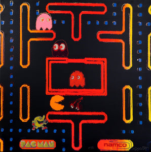 Pac-Man from the Homage to Andy Warhol Portfolio Screenprint | Rupert Jasen Smith,{{product.type}}