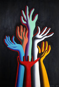 Pacific Telesis Acrylic | Mark Kostabi,{{product.type}}