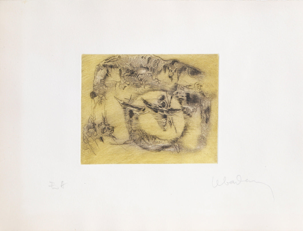 Paddling in the Sun Etching | Lebadang (aka Hoi),{{product.type}}