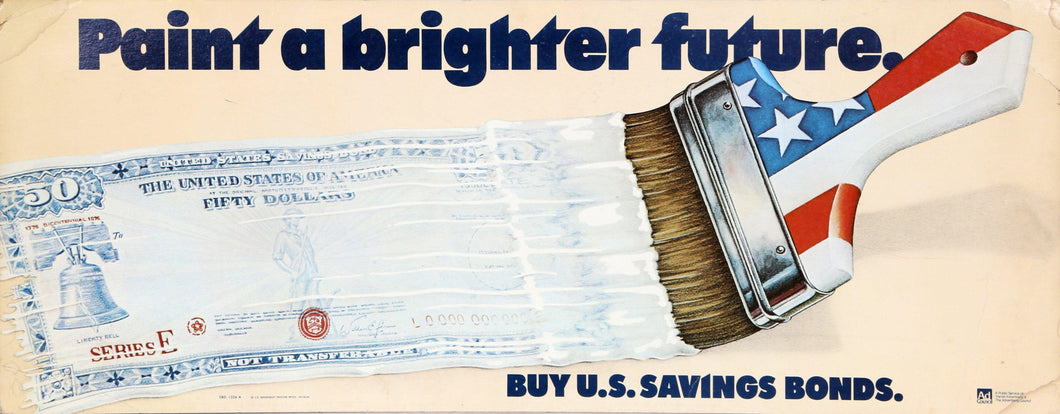 Paint a Brighter Future - Buy US Savings Bonds Ad Poster | Unknown Artist,{{product.type}}