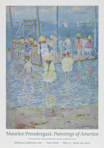 Paintings of America - Children on a Raft Poster | Maurice Brazil Prendergast,{{product.type}}
