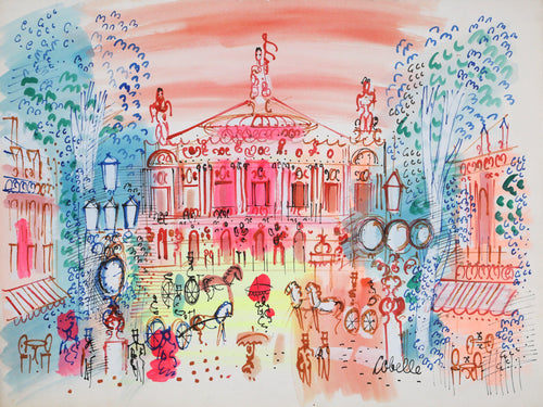 Palais Garnier Plaza 7 Acrylic | Charles Cobelle,{{product.type}}