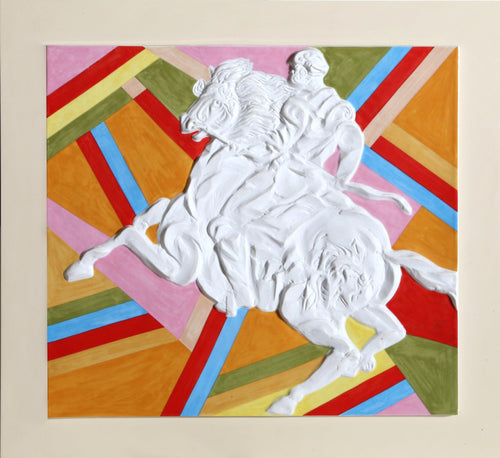 Palio WeiB (Warrior on Horse) Ceramic | Sandro Chia,{{product.type}}