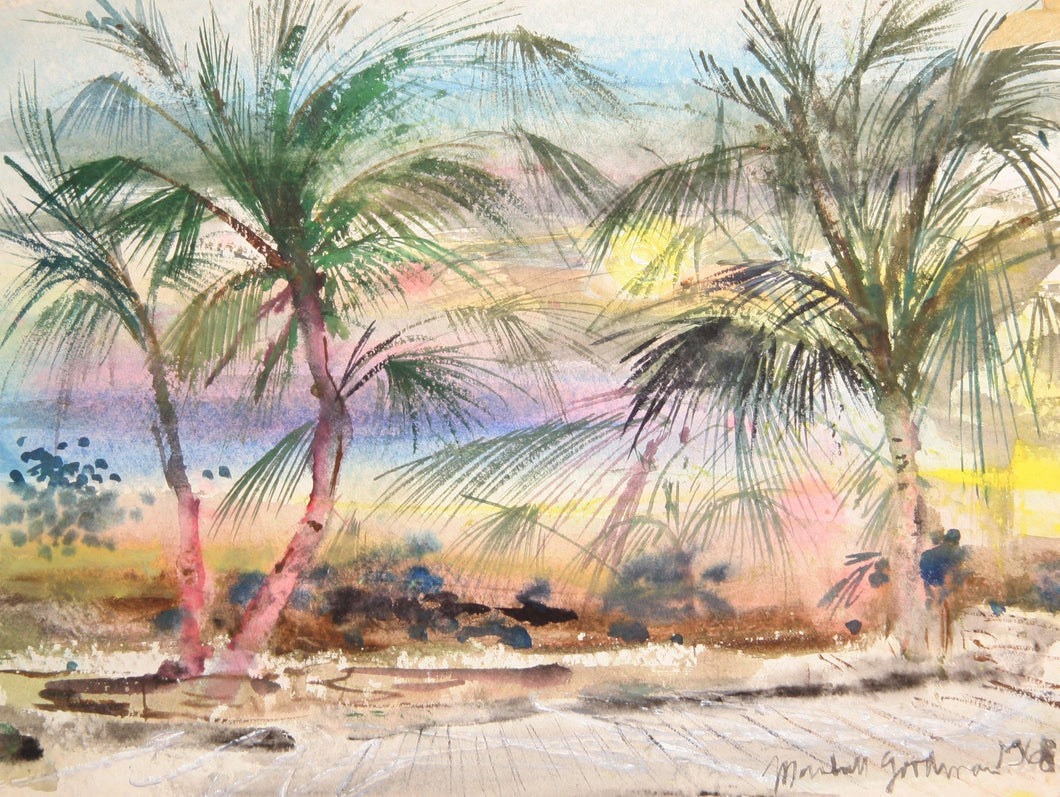 Palm Trees Watercolor | Marshall Goodman,{{product.type}}