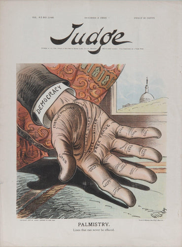 Palmistry from Judge Magazine Lithograph | Bernhard Gillam,{{product.type}}