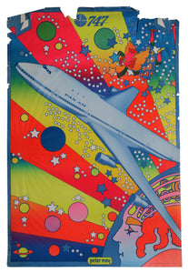 Pam Am 747 Poster | Peter Max,{{product.type}}