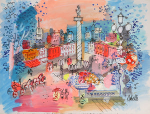 Panorama of Place Vendome Acrylic | Charles Cobelle,{{product.type}}