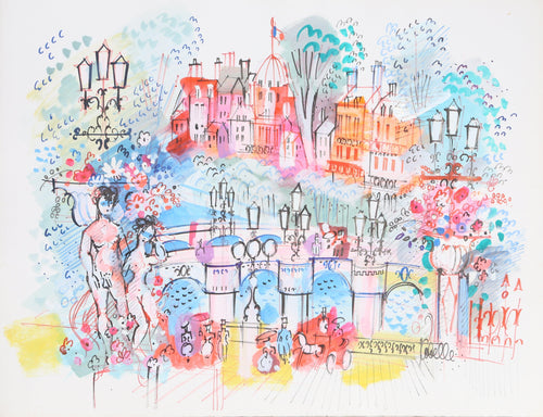 Panthéon and Bridge 1 Acrylic | Charles Cobelle,{{product.type}}