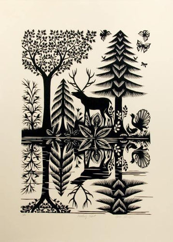 Panting Hart Screenprint | B.A.M. Schwyn,{{product.type}}