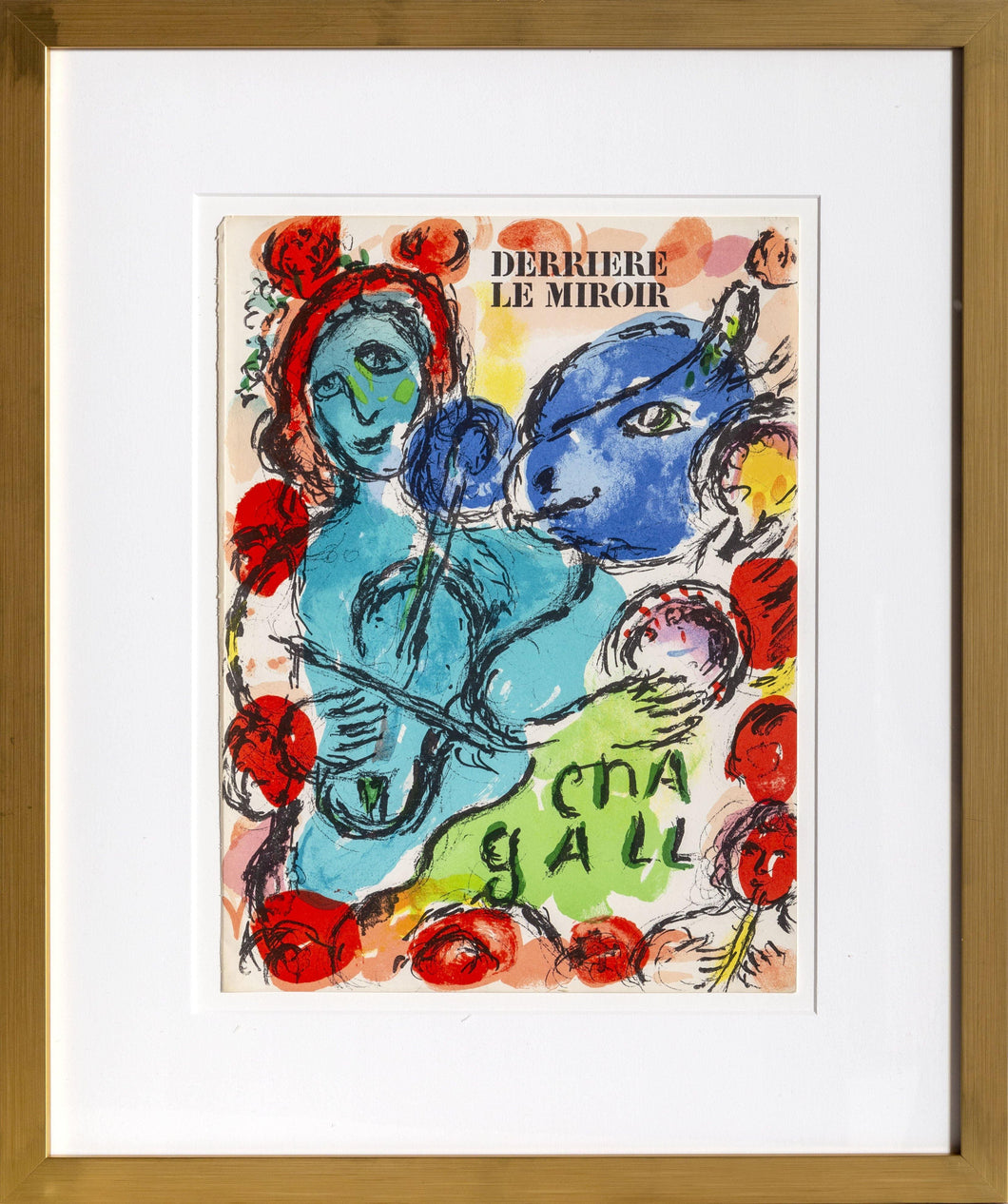 Pantomime from Derriere le Miroir Cover Lithograph | Marc Chagall,{{product.type}}