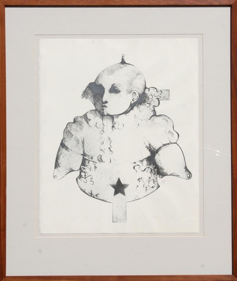 Paper Doll Lithograph | Ramon Santiago,{{product.type}}
