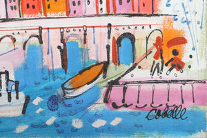 Paris Bridge with Boats Acrylic | Charles Cobelle,{{product.type}}