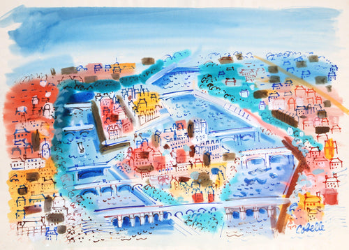 Paris Bridges and Iles Acrylic | Charles Cobelle,{{product.type}}
