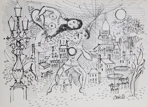 Paris Cafe Musicians Ink | Charles Cobelle,{{product.type}}