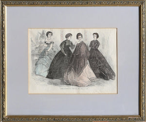 Paris Fashions for February 1867 Lithograph | Unknown Artist,{{product.type}}