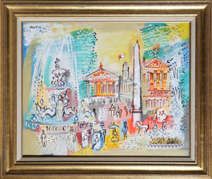 Paris Monuments with Fountain Acrylic | Charles Cobelle,{{product.type}}
