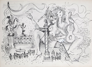 Paris Monuments with Nudes Ink | Charles Cobelle,{{product.type}}