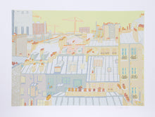 Paris Roofs Screenprint | Marion McClanahan,{{product.type}}