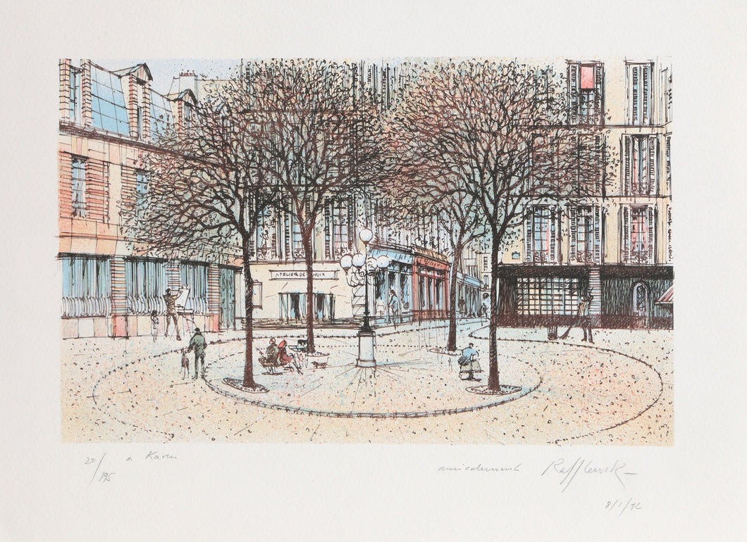 Paris Square Lithograph | Rolf Rafflewski,{{product.type}}
