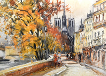 Paris Street Scene Lithograph | Unknown Artist,{{product.type}}