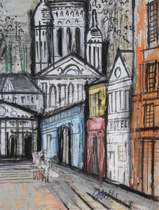 Paris Street with Sacre Coeur 1 Acrylic | Charles Cobelle,{{product.type}}