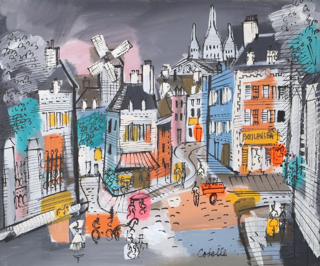 Paris Streets with Moulin Rouge 1 Acrylic | Charles Cobelle,{{product.type}}