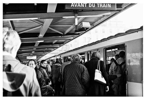 Paris Subway Black and White | Lauren Bilanko,{{product.type}}