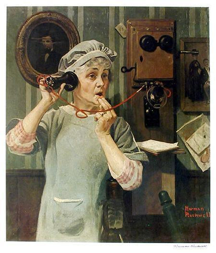 Party Line Poster | Norman Rockwell,{{product.type}}