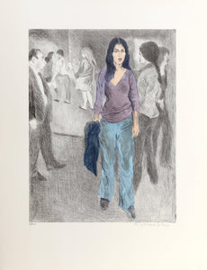 Passing By (Street Scene #3) Lithograph | Raphael Soyer,{{product.type}}