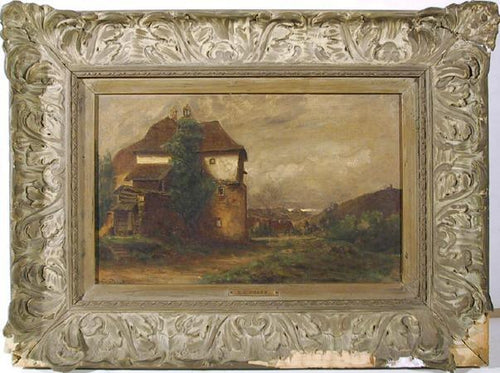 Pastoral Landscape Oil | Eugene C. Frank,{{product.type}}