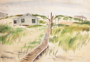 Path to Beach Watercolor | Marshall Goodman,{{product.type}}