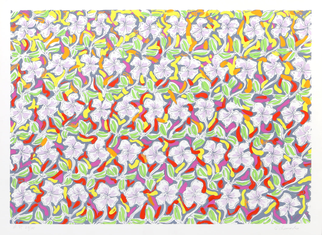 Pattern Field Screenprint | George Chemeche,{{product.type}}