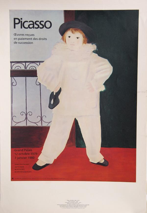 Paul en Pierrot (Text) Poster | Pablo Picasso,{{product.type}}