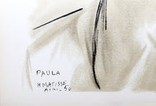 Paula Lithograph | Henri Matisse,{{product.type}}