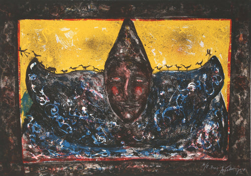 Payaso (Yellow) Lithograph | Alejandro Colunga,{{product.type}}