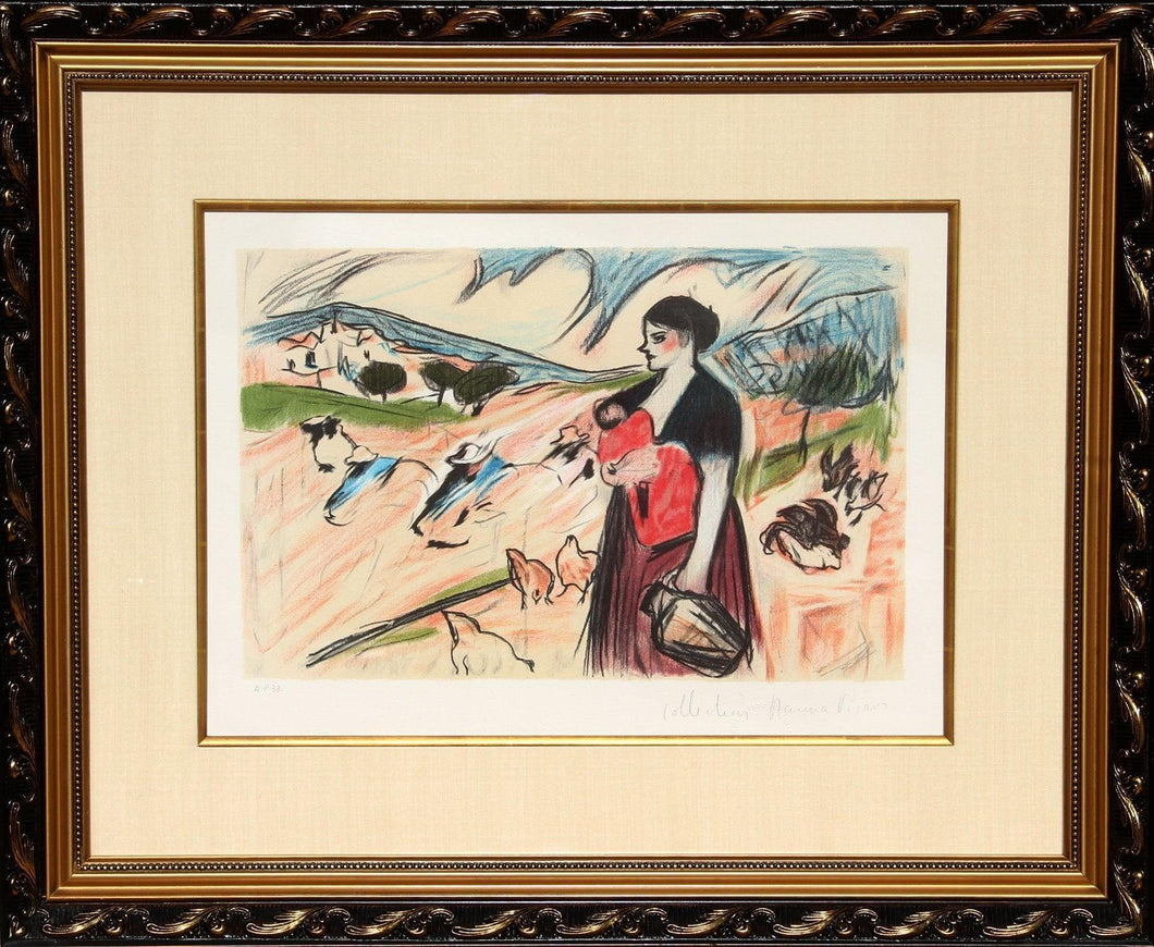 Paysanne et Enfant Lithograph | Pablo Picasso,{{product.type}}