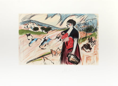 Paysanne et son Enfant Lithograph | Pablo Picasso,{{product.type}}