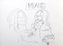 Peace and Love Lithograph | John Lennon,{{product.type}}