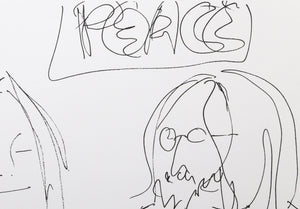 Peace and Love Lithograph | John Lennon,{{product.type}}