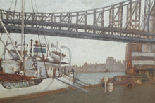 Peace Boat Under the Queensboro Bridge Oil | William Waithe,{{product.type}}