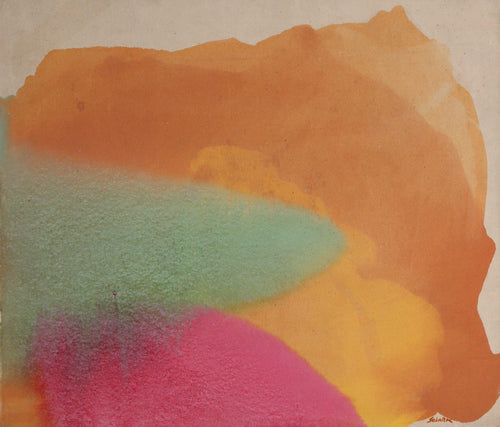 Peach Mauve Abstract oil | Unknown Artist,{{product.type}}