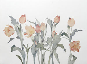 Peach Tulips Lithograph | Susan Headley van Campen,{{product.type}}