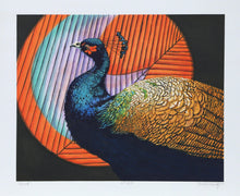 Peacock Lithograph | Caroline Schultz,{{product.type}}