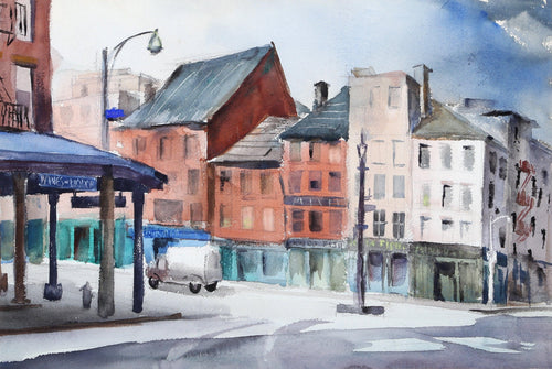 Peck Slip (P4.24) Watercolor | Eve Nethercott,{{product.type}}