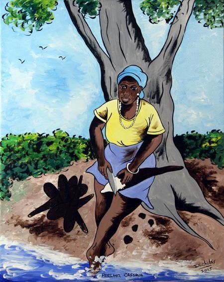 Peeling Cassava Acrylic | Isiah Nicholas,{{product.type}}
