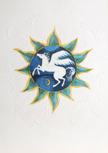 Pegasus Astrological Chart from the Zodiac of Dreams Series Lithograph | Judith Bledsoe,{{product.type}}