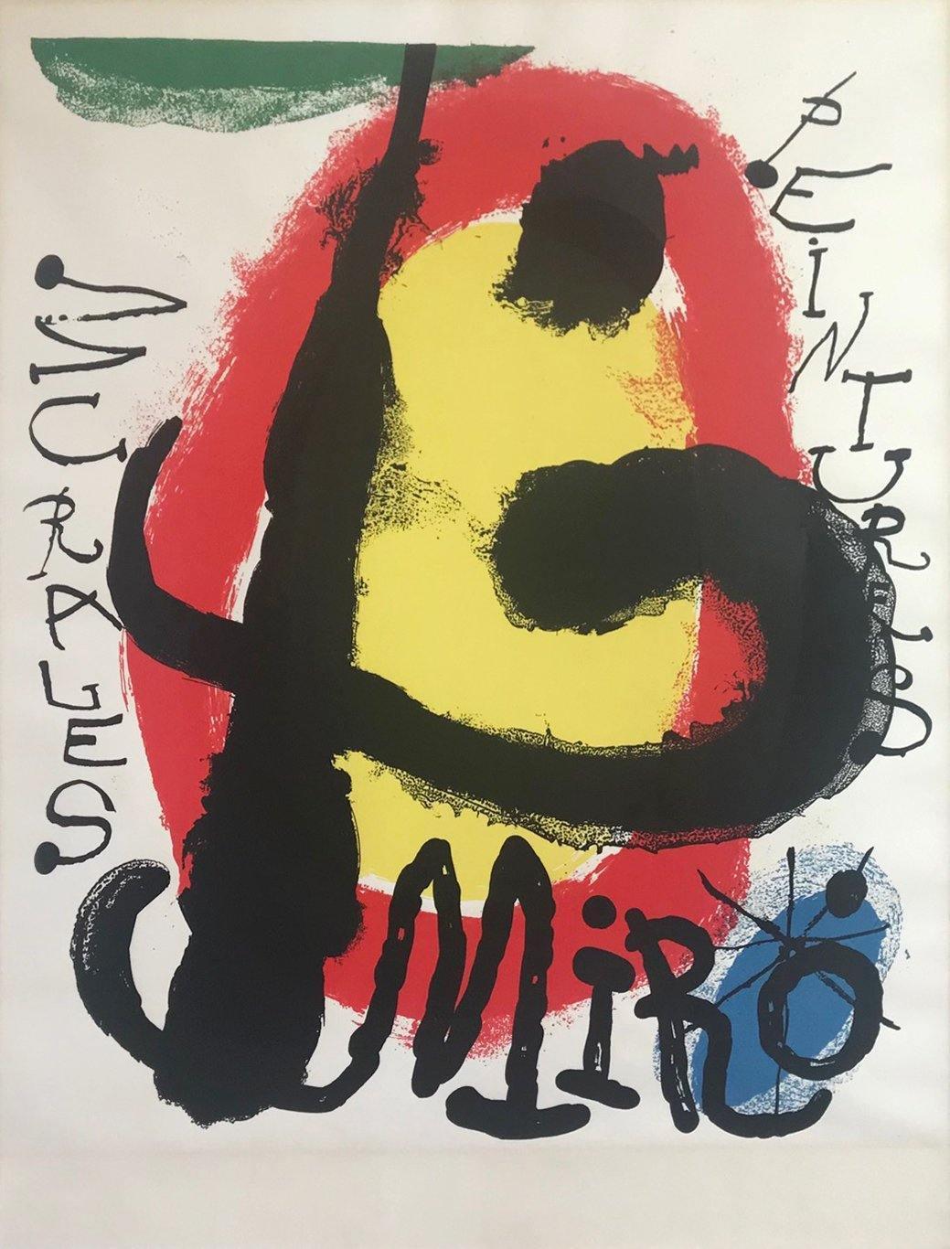 Peintures Murales Lithograph | Joan Miro,{{product.type}}